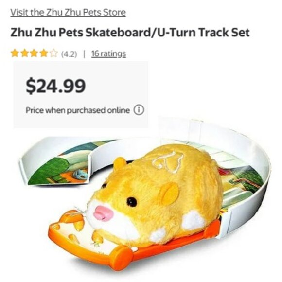 ZHU ZHU PETS Sk8Board & U-Turn Track Add-On Set (BRAND-NEW IN BOX!) - Picture 6 of 6